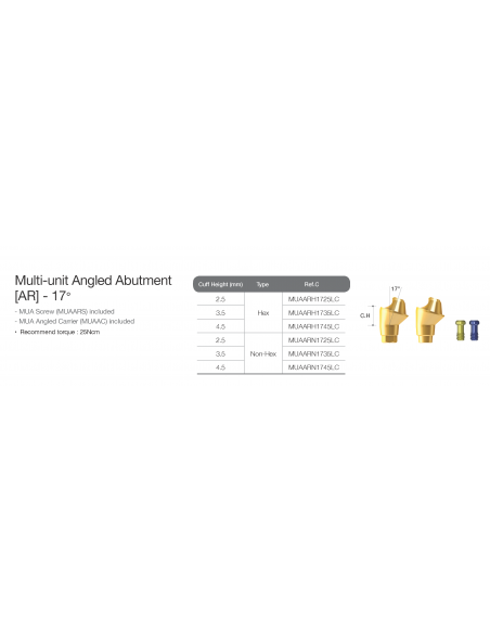 Multi Unit Abutment Angled 17 Anyridge