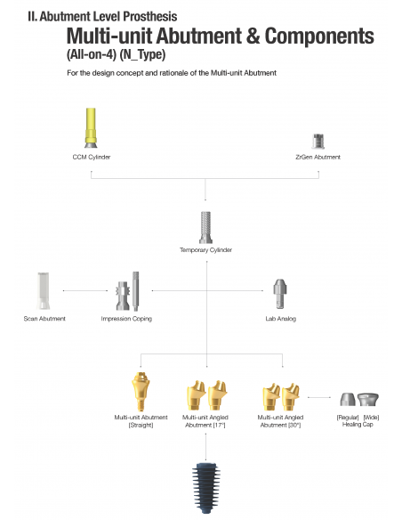 Multi Unit Abutment Temporary Cylinder  AnyRidge System