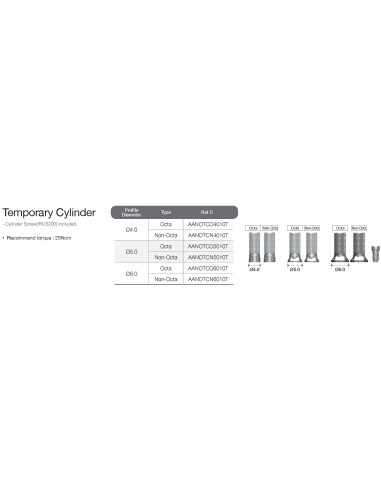 Temporary Cylinder Octa Abutment